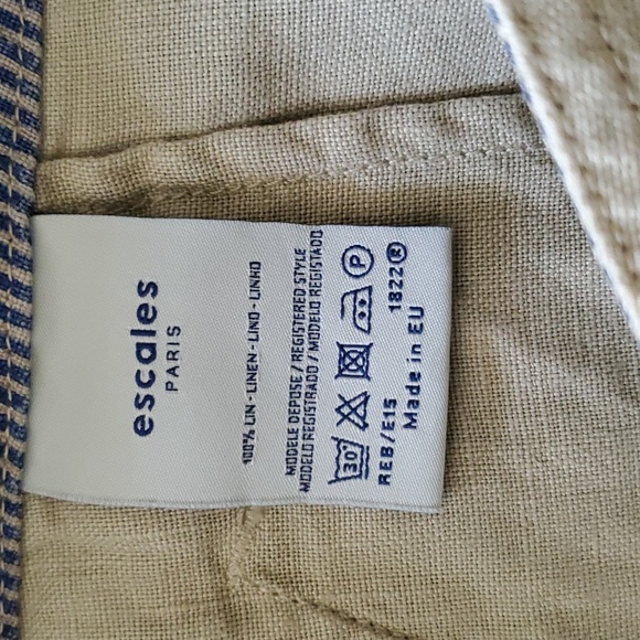 ESCALES PARIS Linen Skirt S - Picture 10 of 12